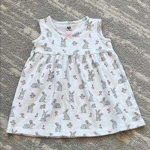 Hudson Baby Bunny Print Kids Dress